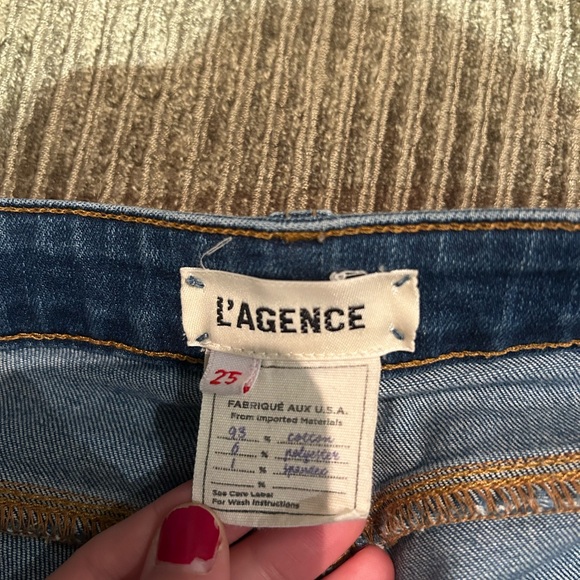 Oriana High Rise Straight Jean in Laguna - Picture 3 of 5